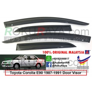 Toyota Corolla (6th Gen) AE90 1987-1991 AG Door Visor Air Press Wind Deflector (Small 7cm Width)